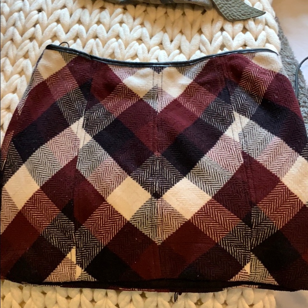 Free people plaid skirt